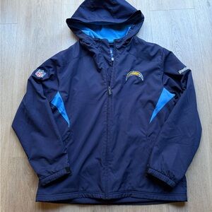 Vintage Reebok On-Field San Diego Chargers Hooded Zip Fleece Jacket Men's Large